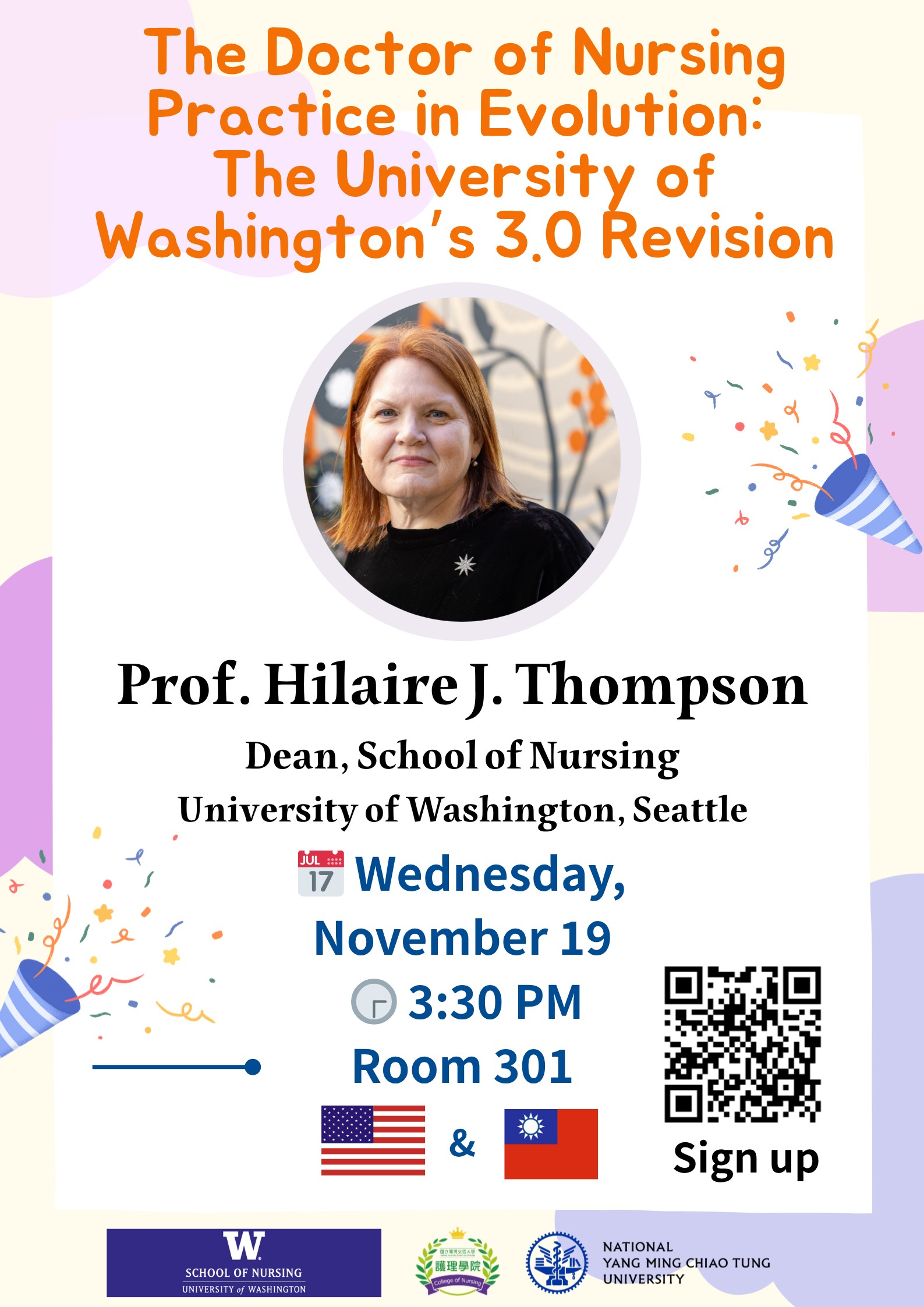 【院級活動】Upcoming Talk at the School of Nursing!